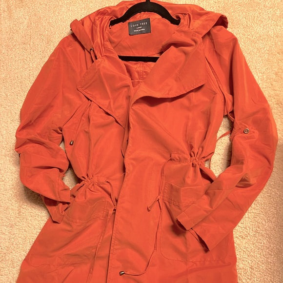 Rust Colored Love Tree Anorak - Picture 2 of 3